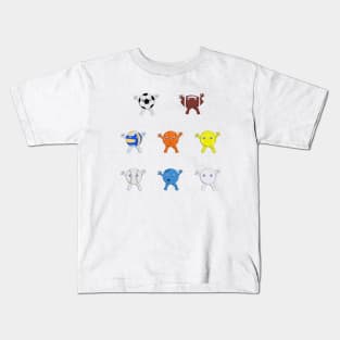 Funny Sports Balls Kids T-Shirt